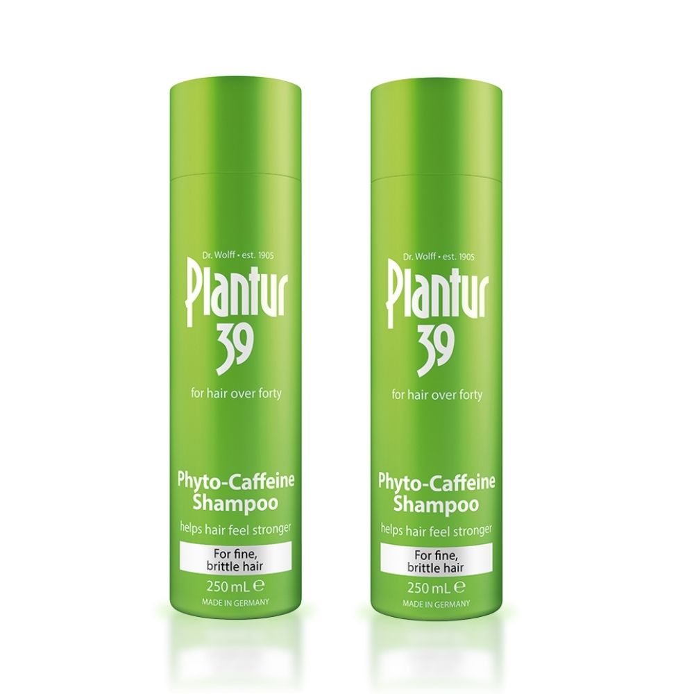 2x Plantur 39 Phyto-Caffeine Shampoo For Fine Brittle Hair Add Strength Volume