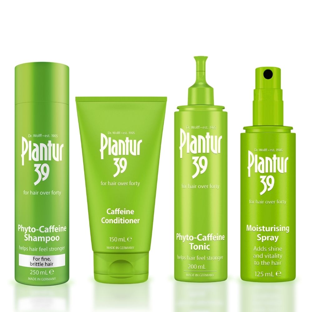 Plantur 39  Full Range Bundle for Fine Brittle Hair Shampoo, Conditioner, tonic and moisturising spray - Adds Volume & Strengthens Thin Hair