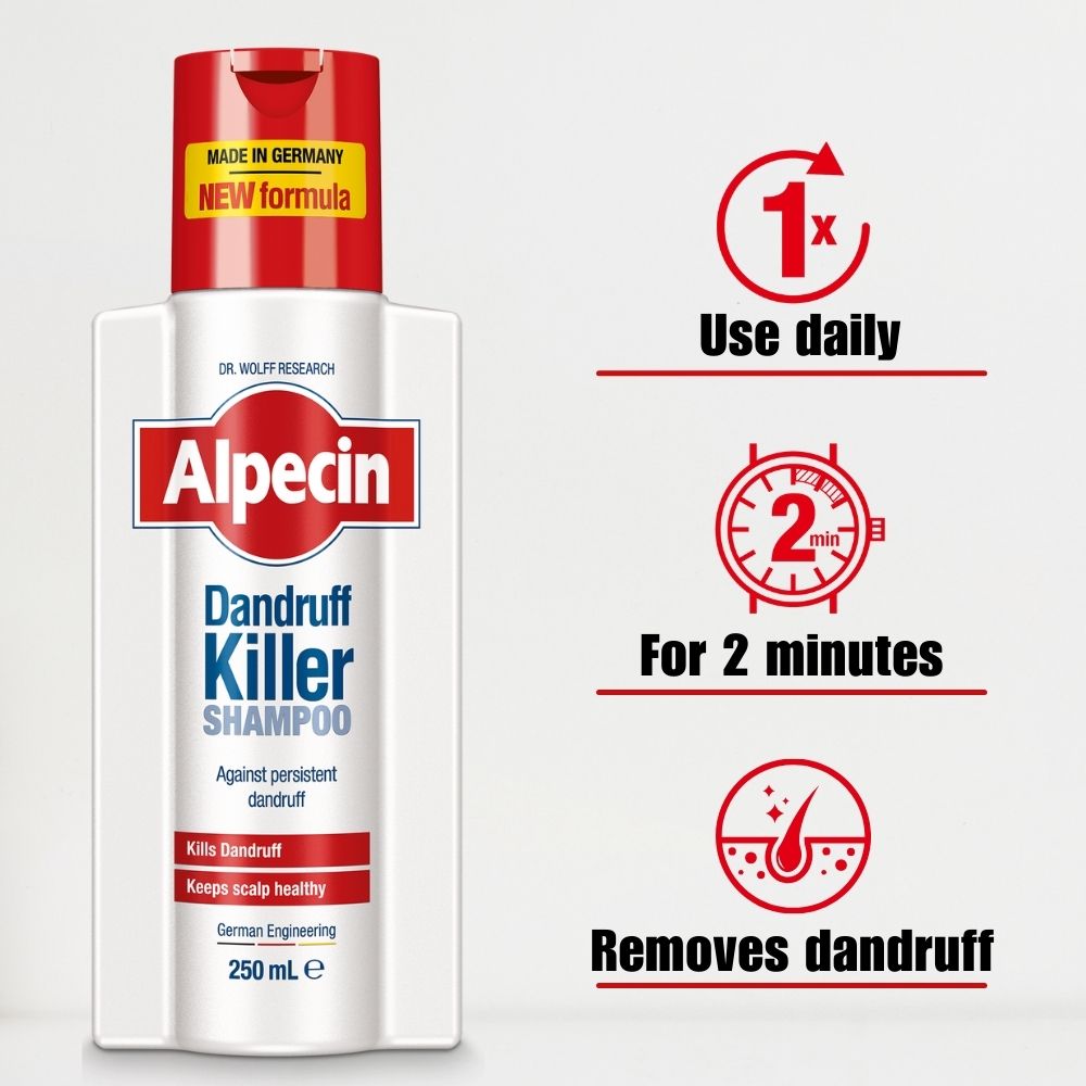 Alpecin Dandruff Killer - Effectively Removes and Prevents Dandruff, 250ml